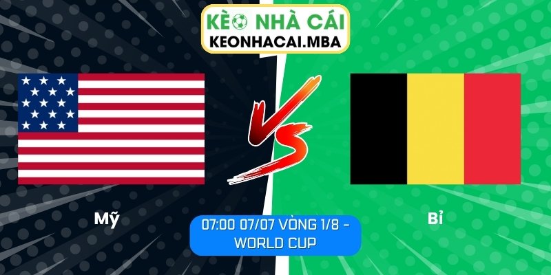 Mỹ vs Bỉ