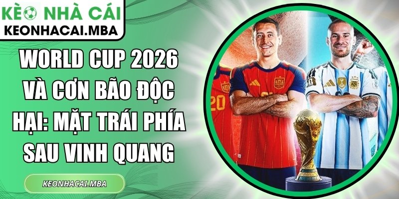 World Cup 2026 và cơn bão độc hại: Mặt trái phía sau vinh quang 1 World Cup 2026 và cơn bão độc hại